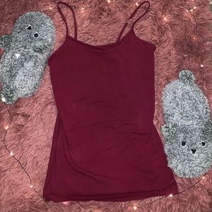 Maroon cami tank top